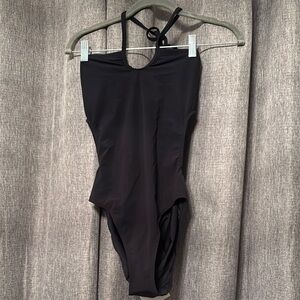 Tory burch Black Halter One-Piece Swimsuit